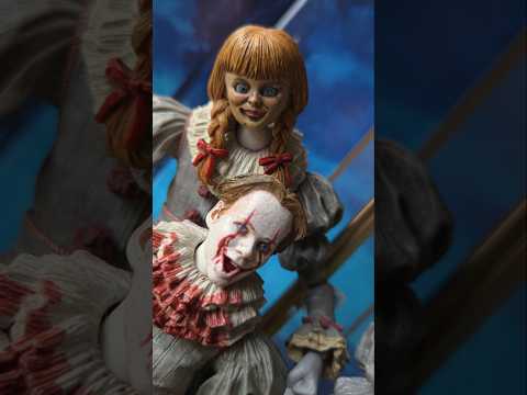 😱 Pennywise Vs Annabelle, The Nun & Crooked Man | NECA Horror Figure Setup 🎈