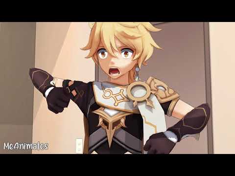 A Yawn Is All It Takes... || Genshin Impact Animation MMD 【Diluc, Aether, Zhongli】