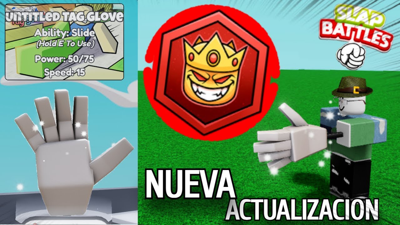 Como Conseguir el UNTITLED TAG GLOVE, y "Hurt me plenty Badge" (Actualizacion SB) | Slap Battles