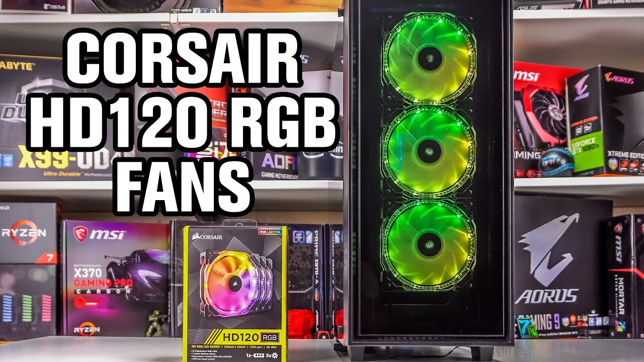 Corsair HD120 RGB Fans - YouTube