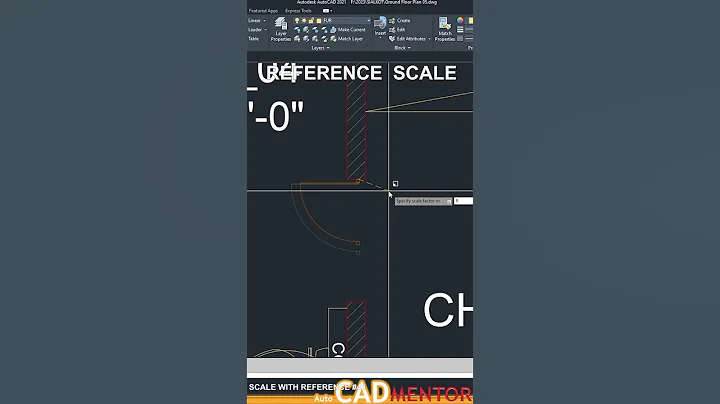Scale with Referene #42 | AutoCAD tutorial for beginners | AutoCAD basics