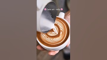 Wing Tulip 🌷 Latte Art | Coffee Art #baristalife #art #barista