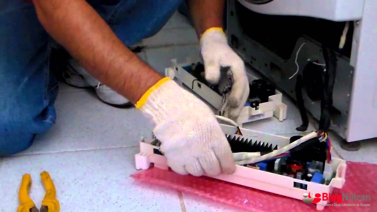 Testando e Trocando a Placa Eletrônica das Lava e Seca Lg - Parte Final