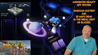 Augmented Reality App Testing - Magician Mastery And 3D Maps In The Nreal Light AR Glasses screenshot 5