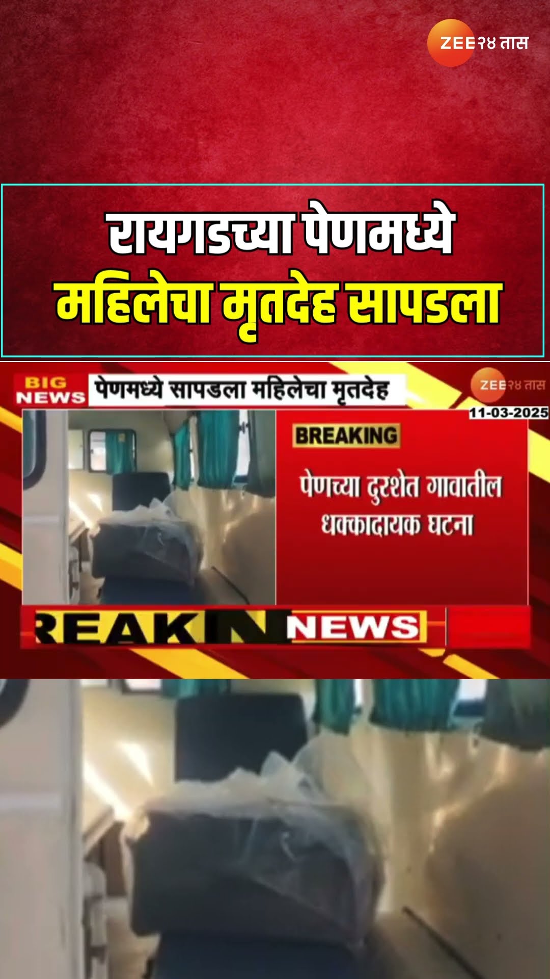 Raigad Women Body Found In Suitcase | धक्कादायक! रायगडच्या पेणमध्ये महिलेचा मृतदेह सापडला