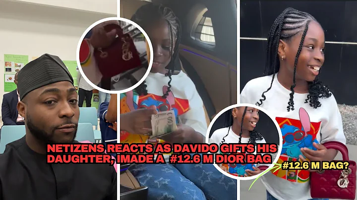 Netizens React as Davido Gifts Daughter Imade a ₦12.6M Christian Dior Bag.