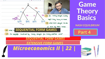 [Game Theory Basics] Sequential Form Games | Battle of Sexes | Non Credible Threat | 22 |
