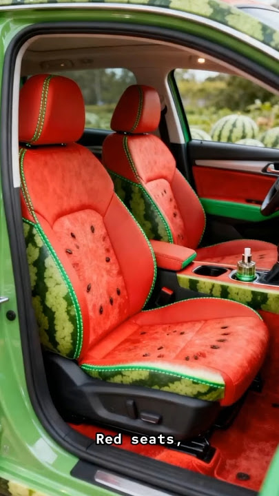 The Most Unique Watermelon Car Ever Built #carrestoration #mechanic