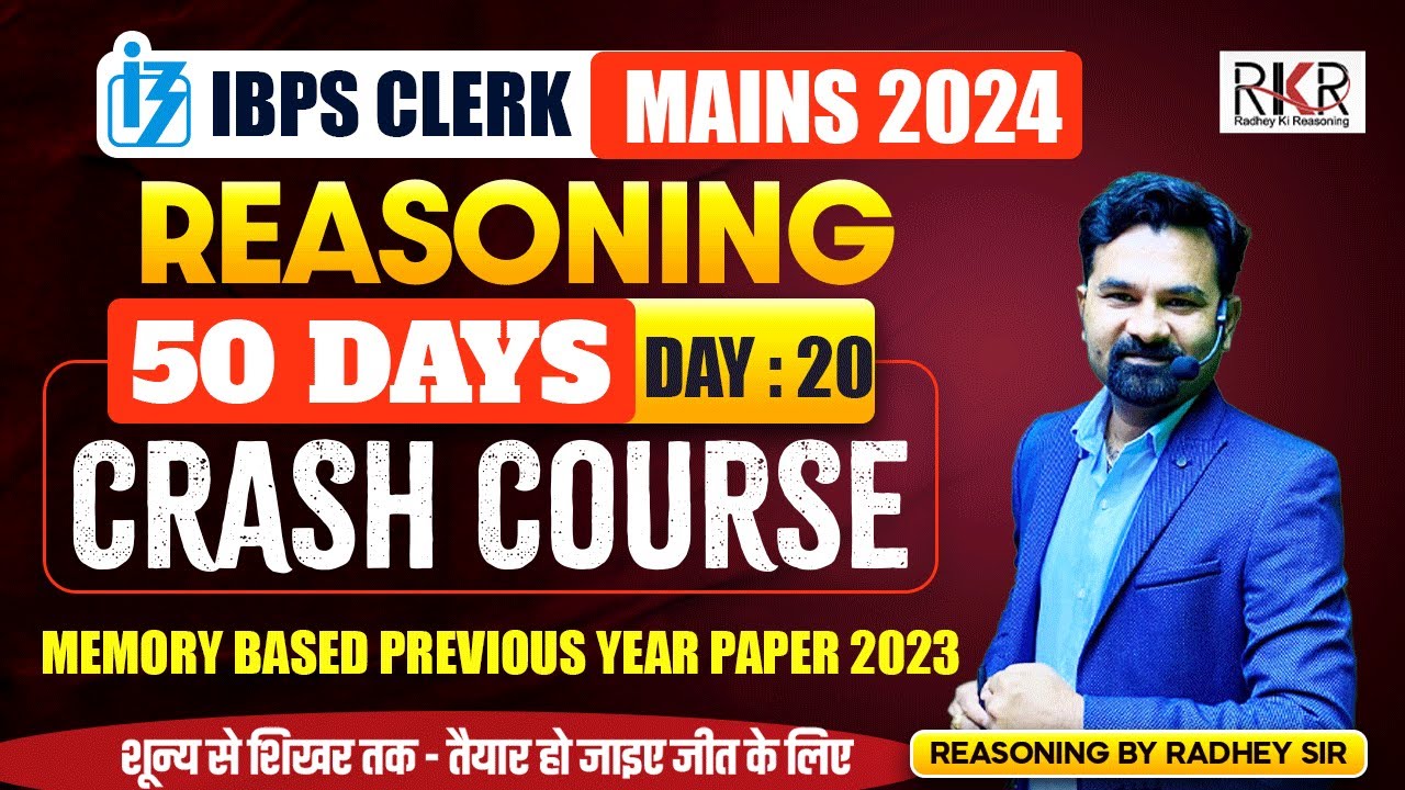 IBPS Clerk Mains I Previous Year 2023 I Memory Based Paper | DAY-20 By ...