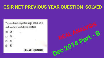 CSIR NET PYQ SOLVED #3 |REAL ANALYSIS:  COUNTABILITY  |Dec 2014- Part B |NA Math Study