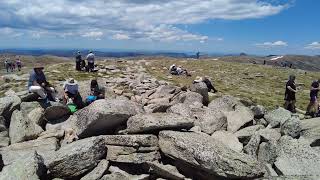 Top of Australia at the peak of Mount Kosciuszko