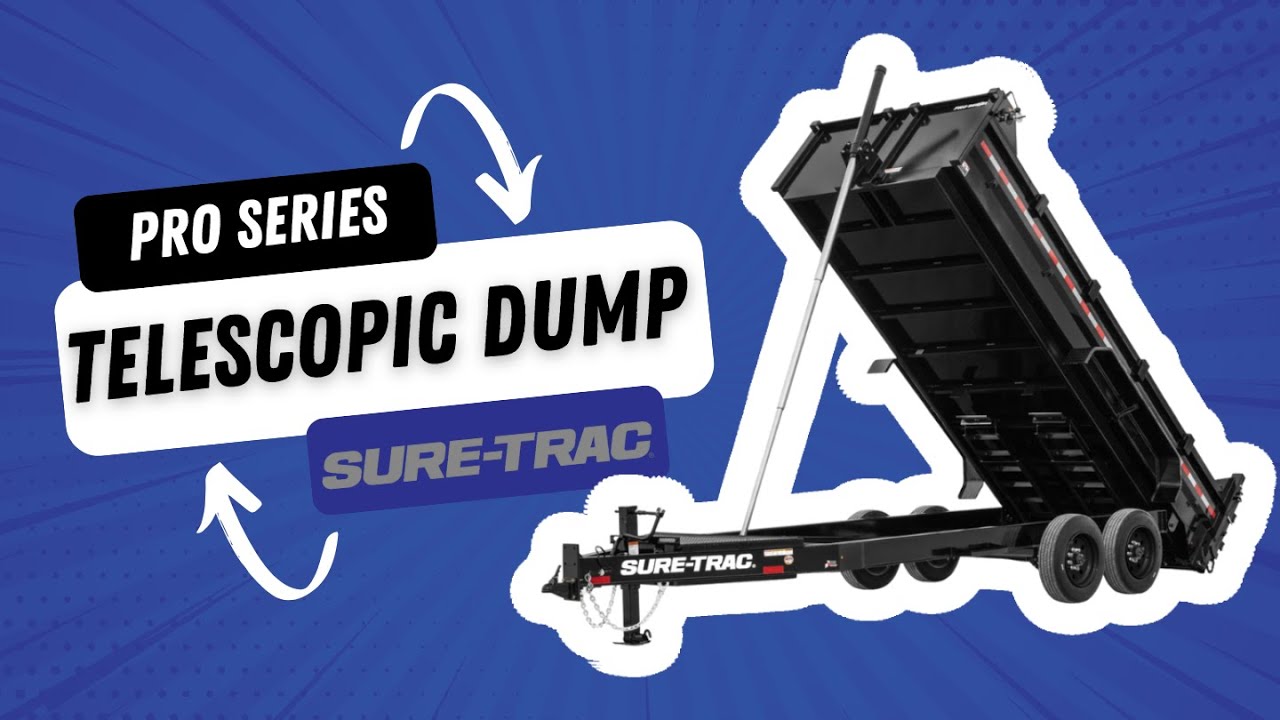 Sure-Trac 2025 Pro Series Telescopic Dump Trailer