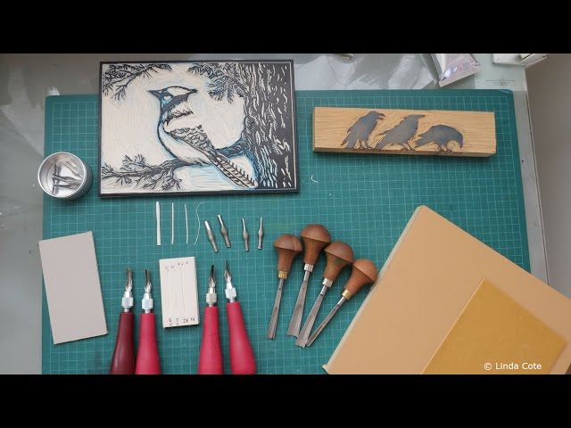 LINDA COTE Printmaking Supplies: Lino Carving Tools 