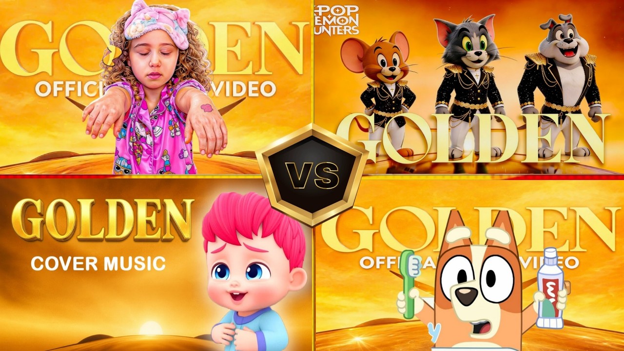 GOLDEN 💫 Sierra & Rhia FAM🆚 BEBEFINN 🆚 DIANA 🆚TOM AND JERRY WHO IS BEST?#golden