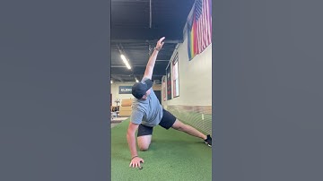 Hip adductor rock back with thoracic rotation