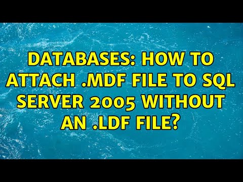 Databases: How to