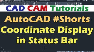 How to Display Coordinates in AutoCAD | #Shorts