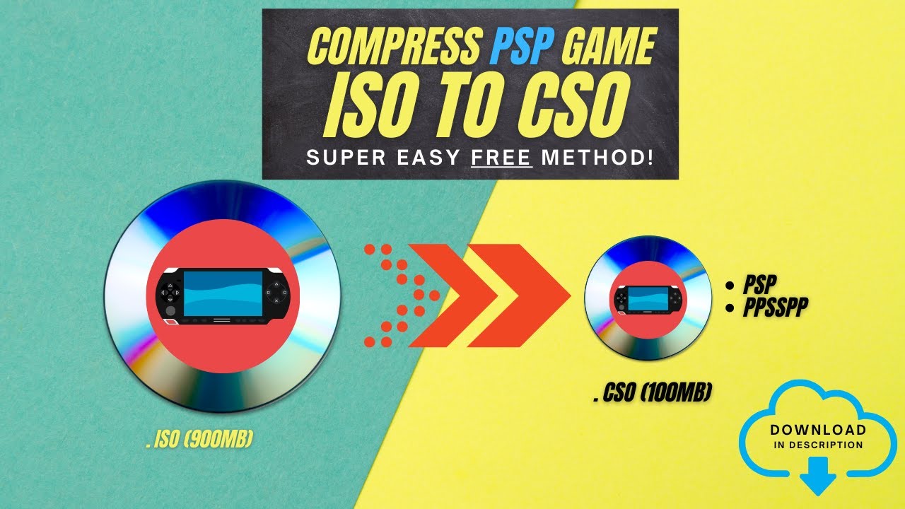 How To Compress PSP Games ISO to CSO For PSP & PPSSPP Android/ Retropie :  r/RetroPie