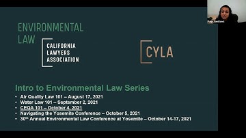 Intro to Environmental Law Series— CEQA Law 101