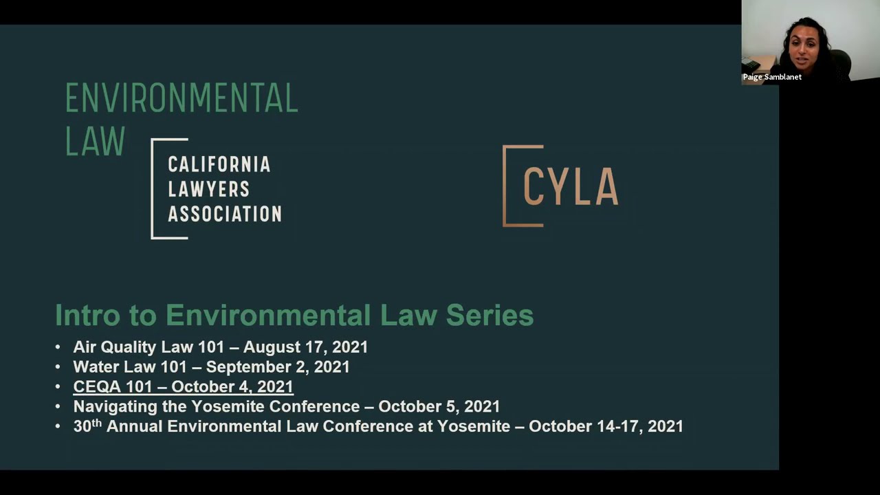 Intro to Environmental Law Series— CEQA Law 101