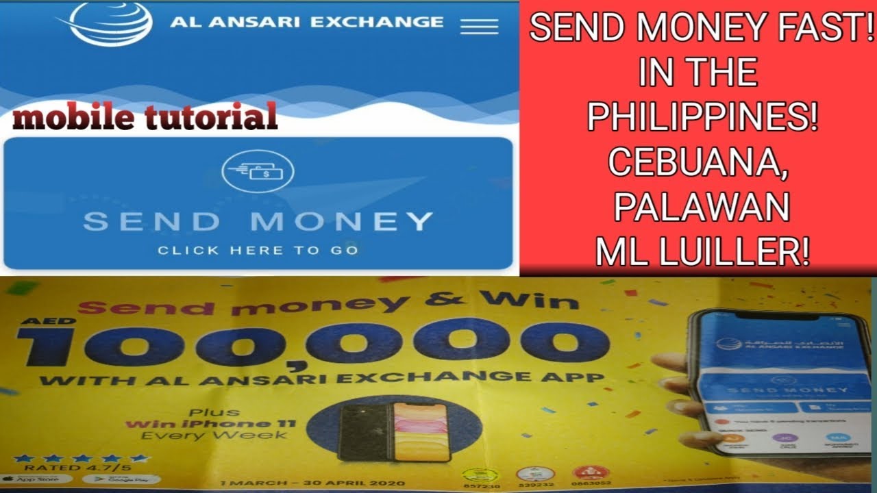 AL ANSARI APP HOW TO SEND MONEY FAST! Cebuana, Palawan, Ml Luiller! SEND INSTANTLY USING AL
