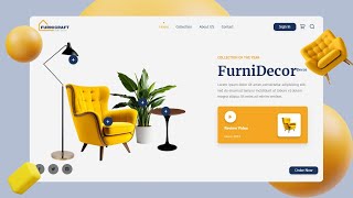 How to Create a Stunning Furniture E-Commerce Website | HTML, CSS & JavaScript Tutorial