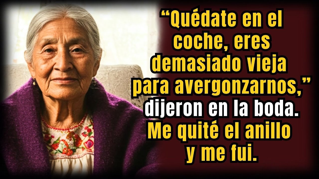 “Quédate en el coche, eres demasiado mayor para avergonzarnos” — Así que tomé el anillo y me fui
