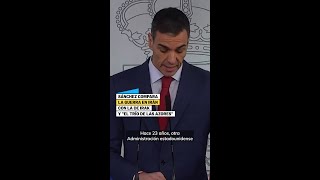 Sánchez compara la guerra en Irán con la de Irak y "el trío de las Azores"