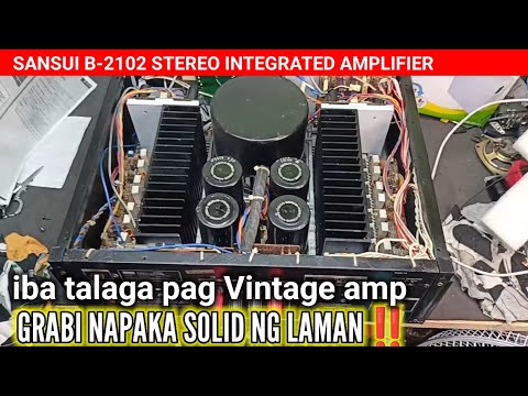 SANSUI B-2102 AU-X1111同等 メンテ整備済 Sansui B-2102 stereo amplifier ‼️ full repair and restoration