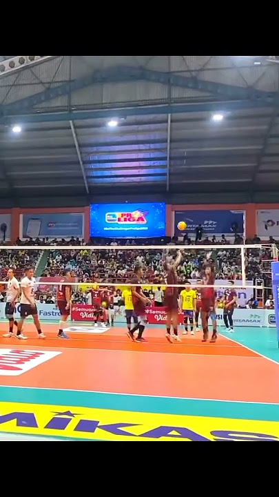 bintang saputra terbang spike warming up #volleyball #voli #proliga