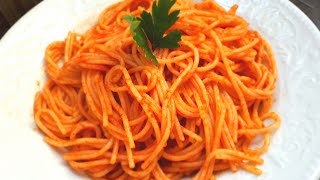 EN KOLAY SALÇALI SPAGETTİ MAKARNA TARİFİ | Salçalı soslu spagetti nasıl yapılır ? Resimi