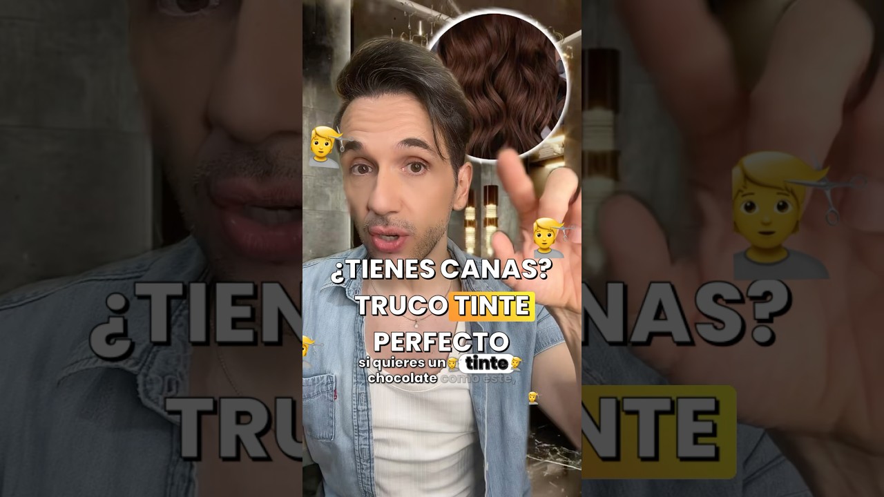 TINTE CHOCOLATE 🍫 CON CANAS 👩🏽‍🦳 