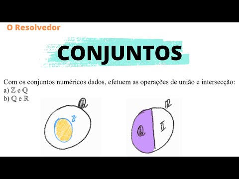Com os conjuntos numéricos dados, efetuem as operações de união e intersecção