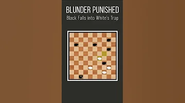 Blunder Punished Black Falls Into White S Trap Shorts 