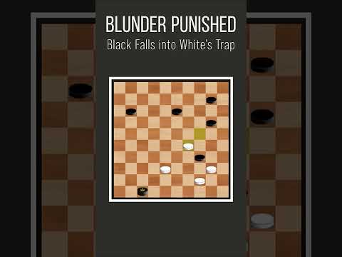 Blunder Punished Black Falls Into White S Trap Shorts