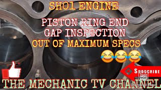 PISTON RING  END GAP  CLEARANCE INSPECTION   GUIDE  SH  ENGINE