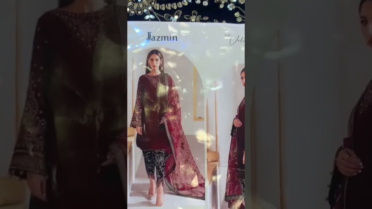 |Jazmin Velvet Collection  |Velvet Suit Look | Trending Fashion 2025 shortvideo order 03239540645