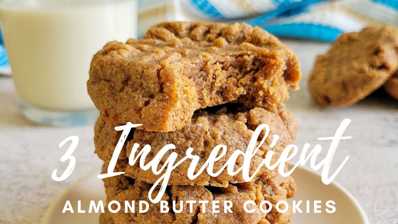 3 INGREDIENT ALMOND BUTTER COOKIES (KETO FRIENDLY/GLUTEN FREE)
