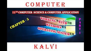 11TH CS & CA - CHAPTER 5- WORKING WITH WINDOWS OS