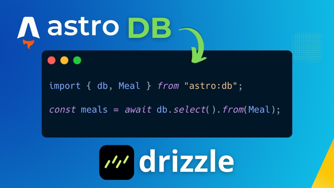 Astrodb Comprendre Astro DB et Drizzle en moins de 5 minutes - YouTube