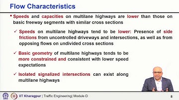 Lecture17Analysis ofBasicFreeway andMulti-LaneHighwaySegments(asperHCM,2016)-I #swayamprabha #CH23SP