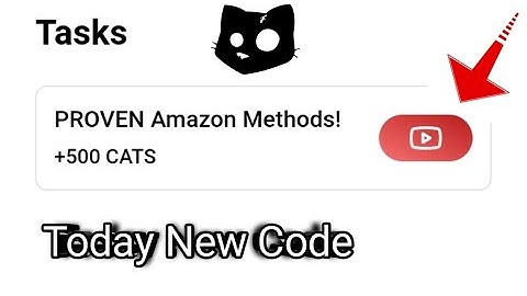 Cats New Code | PROVEN Amazon Methods code | Cats 22 october code | #cats #catscode #bidget