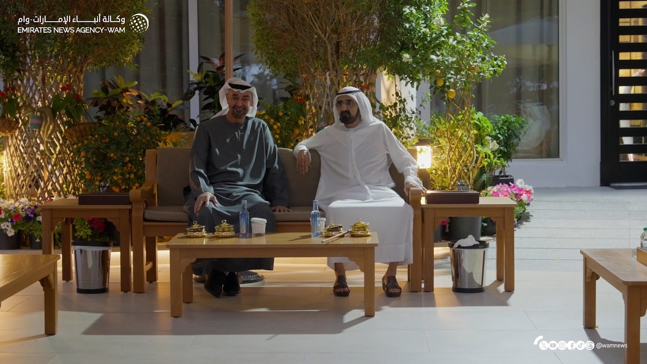 خلال لقائهما في استراحة المرموم بدبي.. رئيس الدولة ومحمد بن راشد يبحثان شؤون الوطن