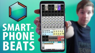 I made this techno song on my phone (Caustic)