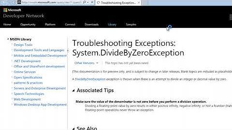 ASP.NET 4.5 Essential Skills Lesson 3-5: Understand the Exception object