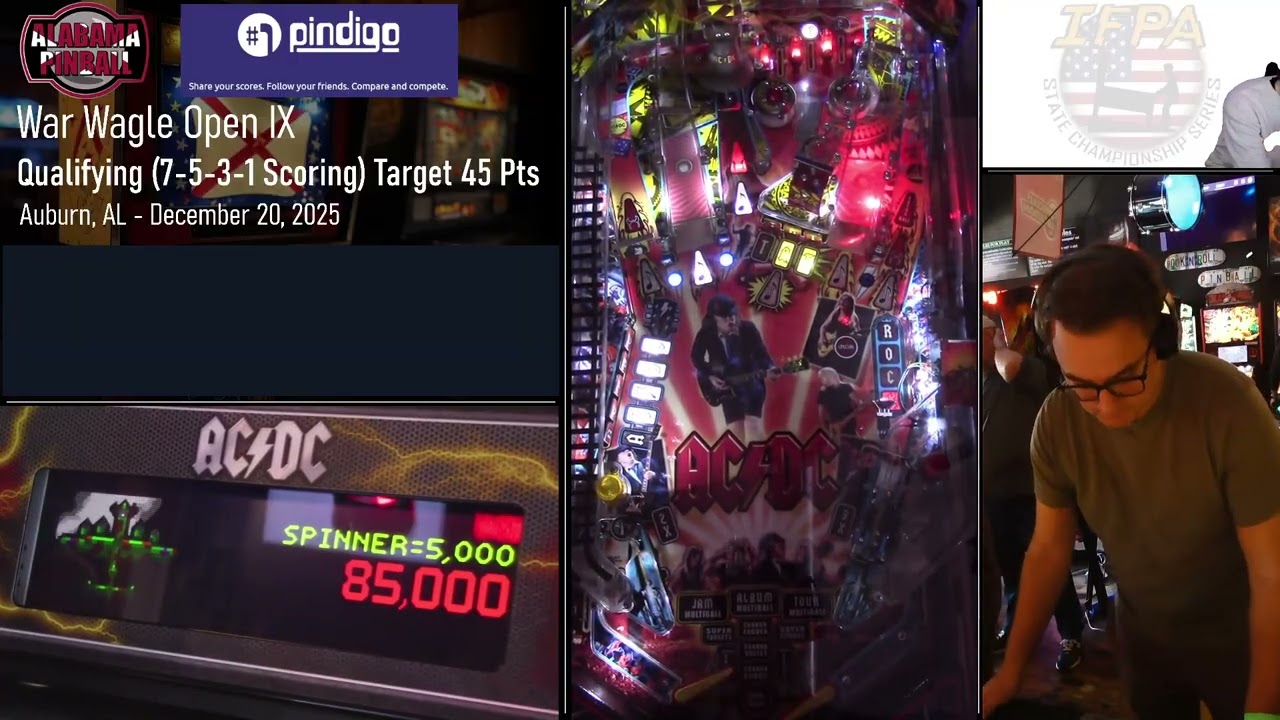 War Eagle Open IX Pinball Tournament - December 2025