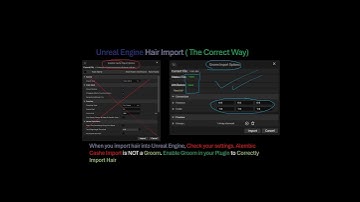 How to Import Hair into Unreal Engine CORRECTLY #blender3d #blendergameengine #unrealengine
