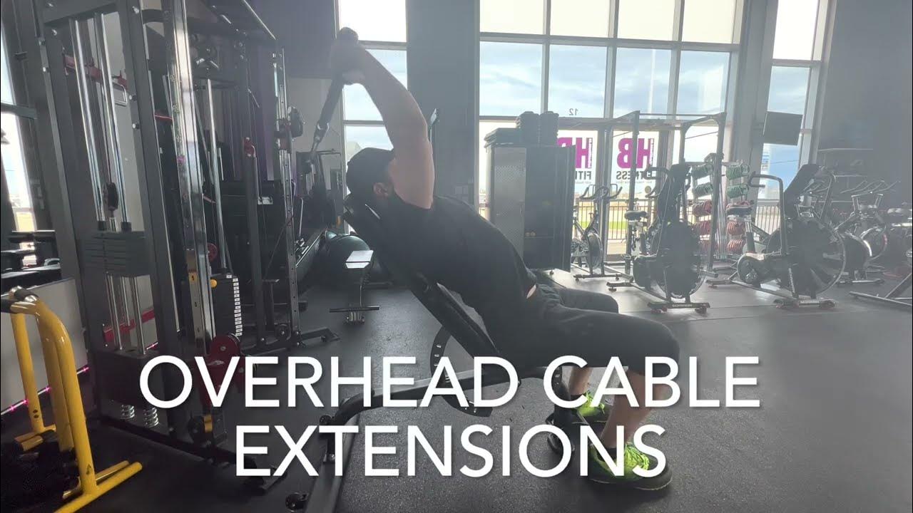 Exercise Library Overhead Cable Rope Extensions YouTube