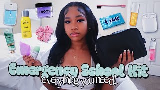 WHATS IN MY BACK TO SCHOOL EMERGENCY KIT 2023 |*everything u need* ft. ali grace hair