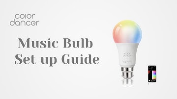How to set up a ColorDancer smart music bulb?